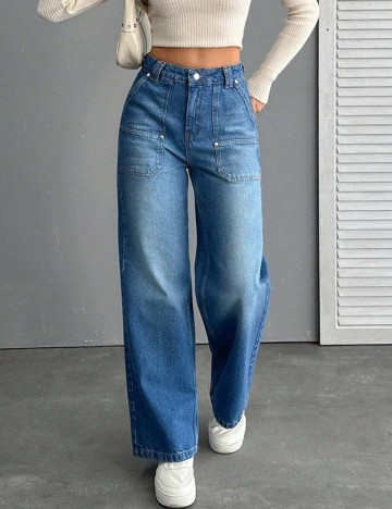 Jeans Shein, albastru