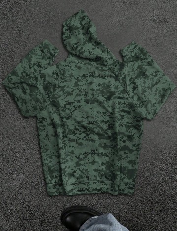 Hanorac Cu Fermoar Shein, verde