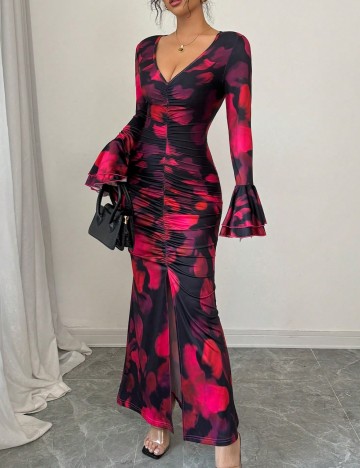 Rochie maxi Shein, mix culori