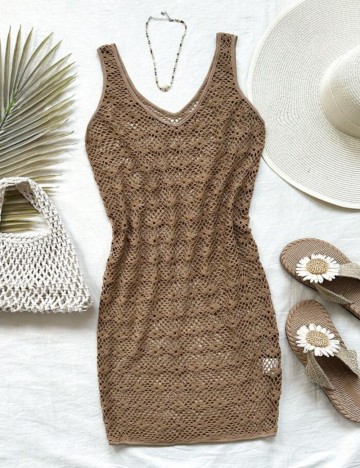 Rochie de plajă Shein, maro