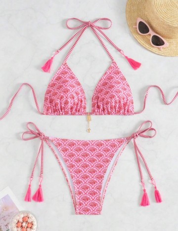 Costum de baie Shein, mix culori