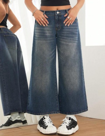 Jeans Shein, albastru