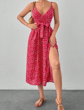 Rochie midi Shein, roșu