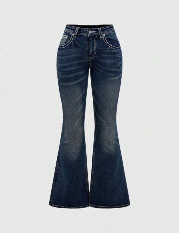 Jeans Shein Curve+, albastru