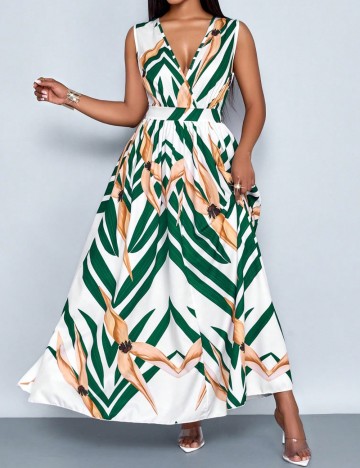 Rochie maxi Shein, mix culori