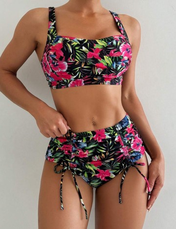 Costum de baie Shein, mix culori