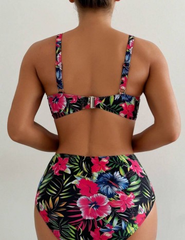 Costum de baie Shein, mix culori