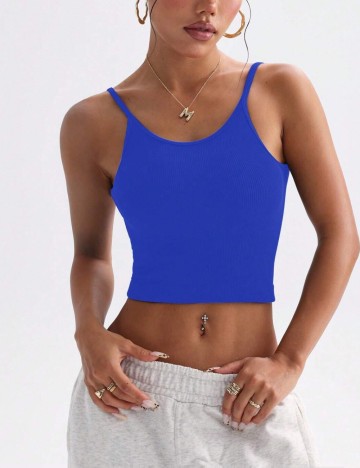 Top Shein, albastru