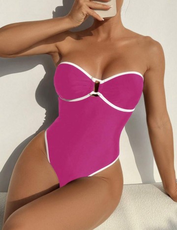 Costum de baie întreg Shein, roz