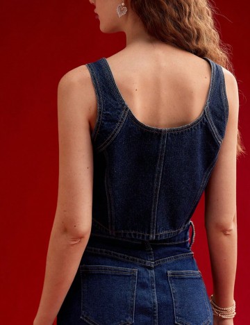 Top Shein, albastru