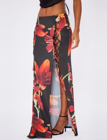Fustă maxi PRETTYLITTLETHING, mix culori