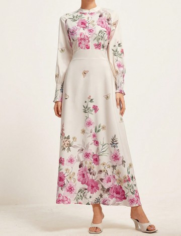 Rochie maxi Shein, mix culori