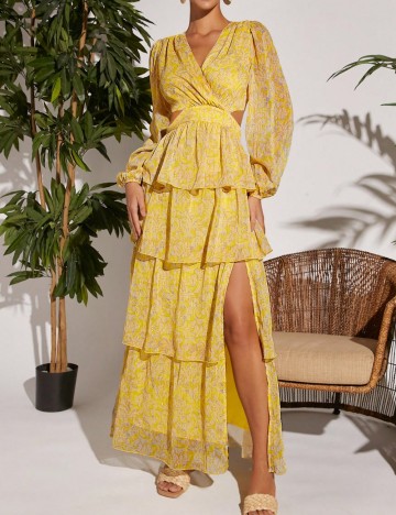 Rochie maxi Shein, mix culori