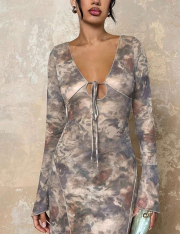 Rochie maxi Shein, mix culori