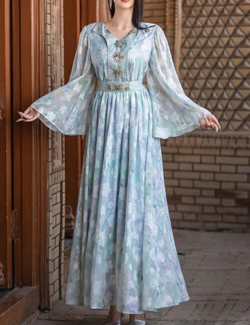 Rochie maxi Shein, verde