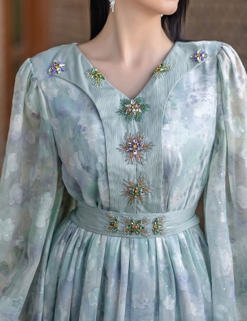 Rochie maxi Shein, verde