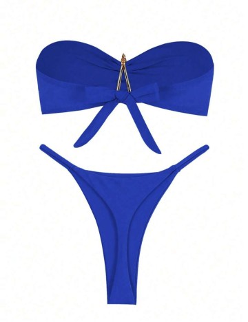 Costum de baie Shein, albastru