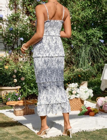 Rochie midi Shein, mix culori