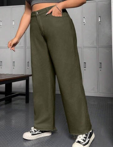 Jeans Shein Curve+, kaki