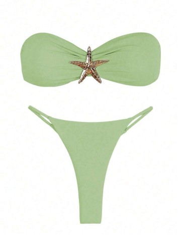 Costum de baie Shein, verde