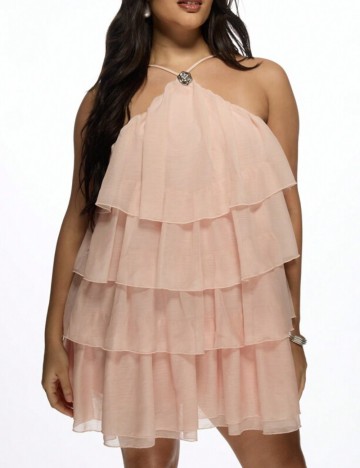 Rochie mini Shein Curve+, roz