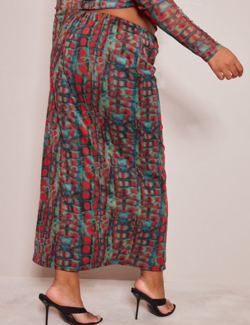 Fustă maxi PRETTYLITTLETHING, mix culori