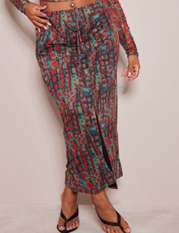 Fustă maxi PRETTYLITTLETHING, mix culori