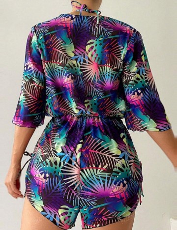 Set costum de baie Shein, mix culori