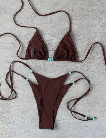 Costum de baie Shein, maro