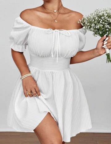 Rochie mini Shein, alb