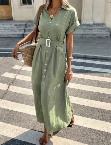Rochie maxi Shein, verde