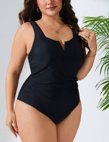 Costum de baie întreg Shein Curve+, negru