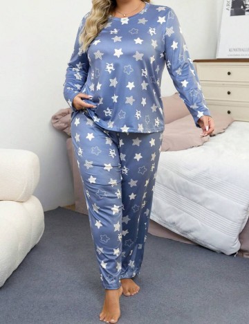 Pijamale Shein Curve+, mix culori