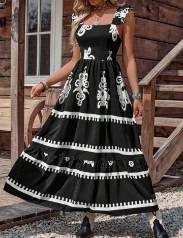 Rochie maxi Shein, mix culori