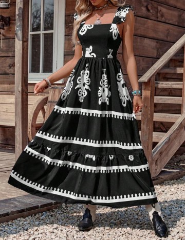 Rochie maxi Shein, mix culori