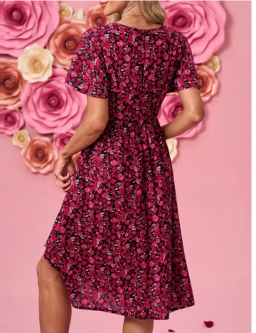 Rochie midi Shein, mix culori