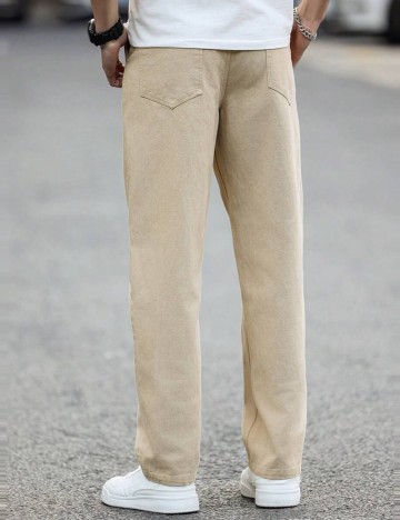 Pantaloni MANFINITY by Shein, bej