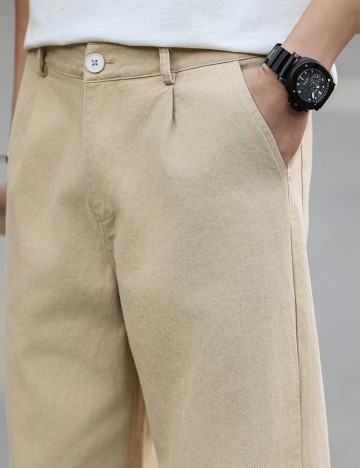 Pantaloni MANFINITY by Shein, bej