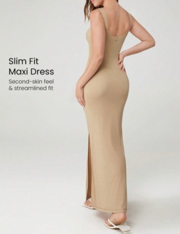 Rochie maxi GLOWMODE by Shein, bej