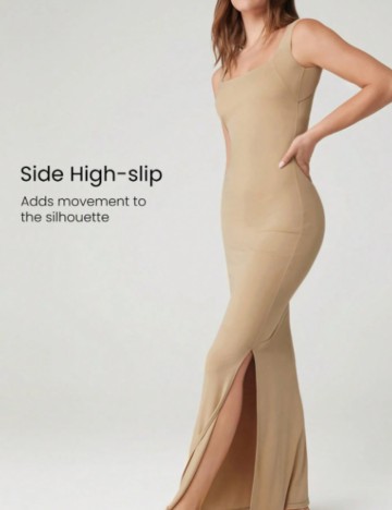 Rochie maxi GLOWMODE by Shein, bej