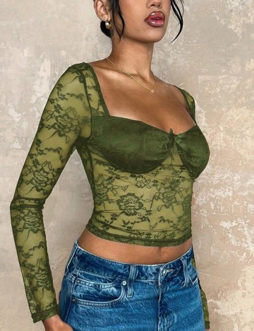 Bluză Shein, verde