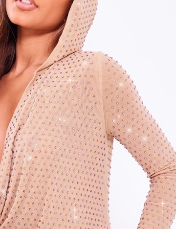 Rochie mini PRETTYLITTLETHING, bej