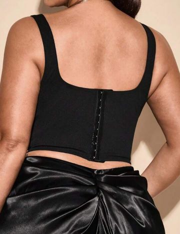 Top Shein Curve+, negru