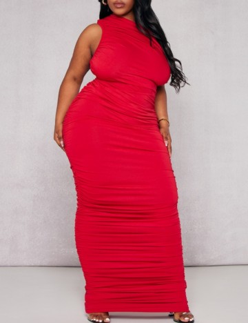 Rochie maxi PRETTYLITTLETHING, roșu