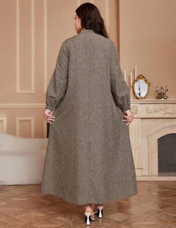 Rochie maxi Shein Curve+, maro