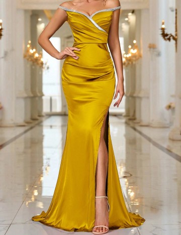 Rochie de ocazie Shein, galben