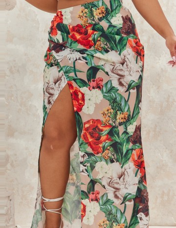 Fustă maxi PRETTYLITTLETHING, mix culori