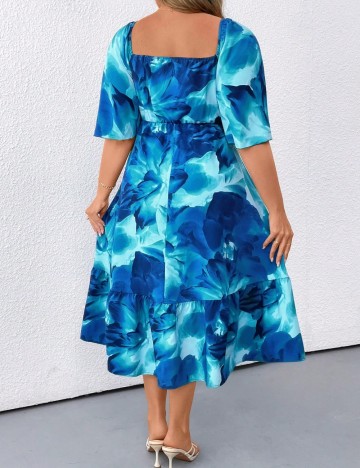 Rochie maxi Shein Curve+, albastru