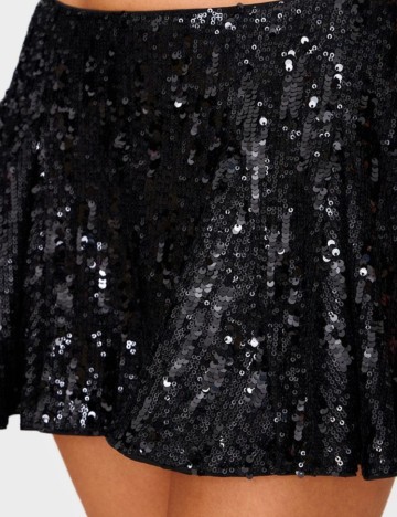 Fustă mini PRETTYLITTLETHING, negru