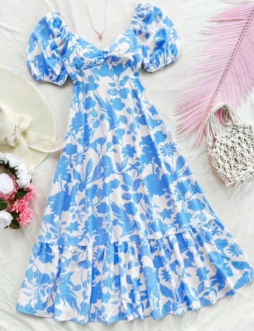 Rochie maxi Shein, mix culori